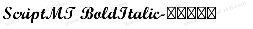 ScriptMT BoldItalic字体转换
